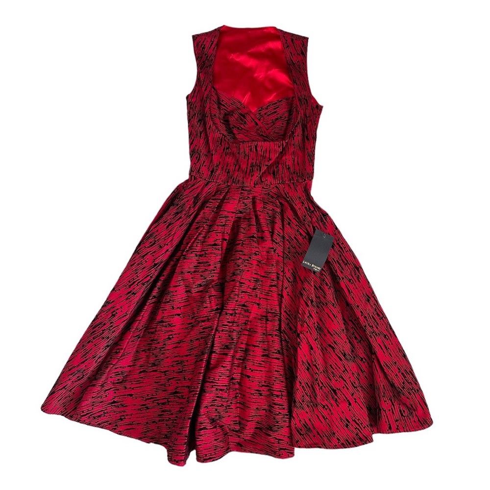Laura Byrnes California Grace Dress in Red | NWT